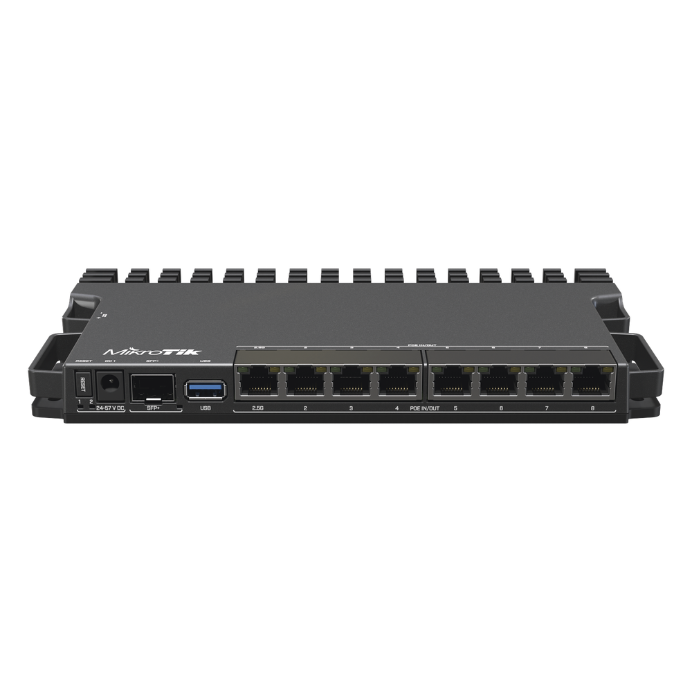 RB5009UPr+S+IN 8 puertos PoE in/out, 1 SFP+, Solo RouterOS v7