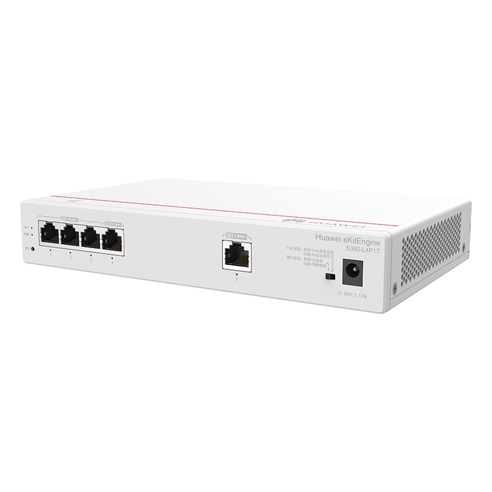 Router Multi-Servicio / 1 puerto 10/100/1000 Mbps(WAN) / 4 puertos 10/100/1000 Mbps(LAN) PoE+ (802.3af/at) / 50W / Rendimiento 1 Gbps / Controla hasta 32 APs / Hasta 150 Clientes / Administración Nube Gratis