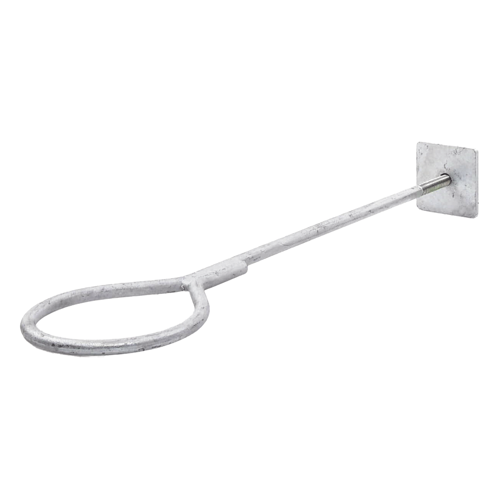 Ancla de Losa o Pared de 63-65 cm. de 13 cm diámetro de argolla Galvanizado por Inmersión.