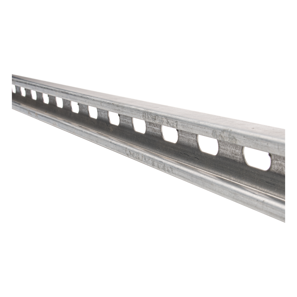 Unicanal perforado 4x2, 3000 mm, con acabado Electro Zinc
