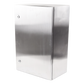 Gabinete de Acero Inoxidable IP66 Uso en Intemperie (400 x 600 x 250 mm) con Placa Interna Galvanizada.