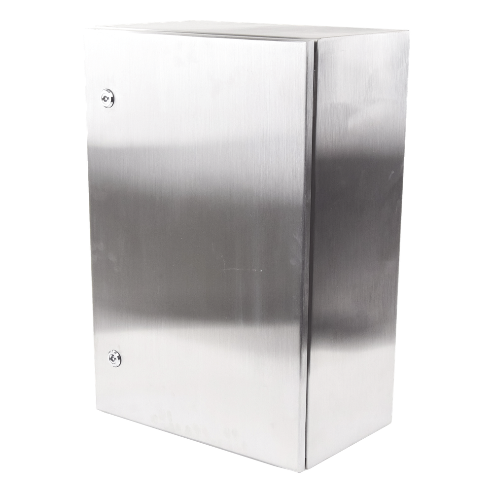 Gabinete de Acero Inoxidable IP66 Uso en Intemperie (400 x 600 x 250 mm) con Placa Interna Galvanizada.