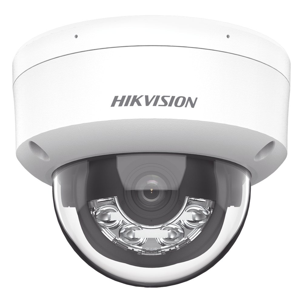 [Dual Light] Domo IP 6 Megapixel / Lente 2.8 mm / 30 mts IR + 30 mts Luz Blanca / Micrófono Integrado / ACUSENSE Lite / Exterior IP67 / H.265 / PoE / ONVIF