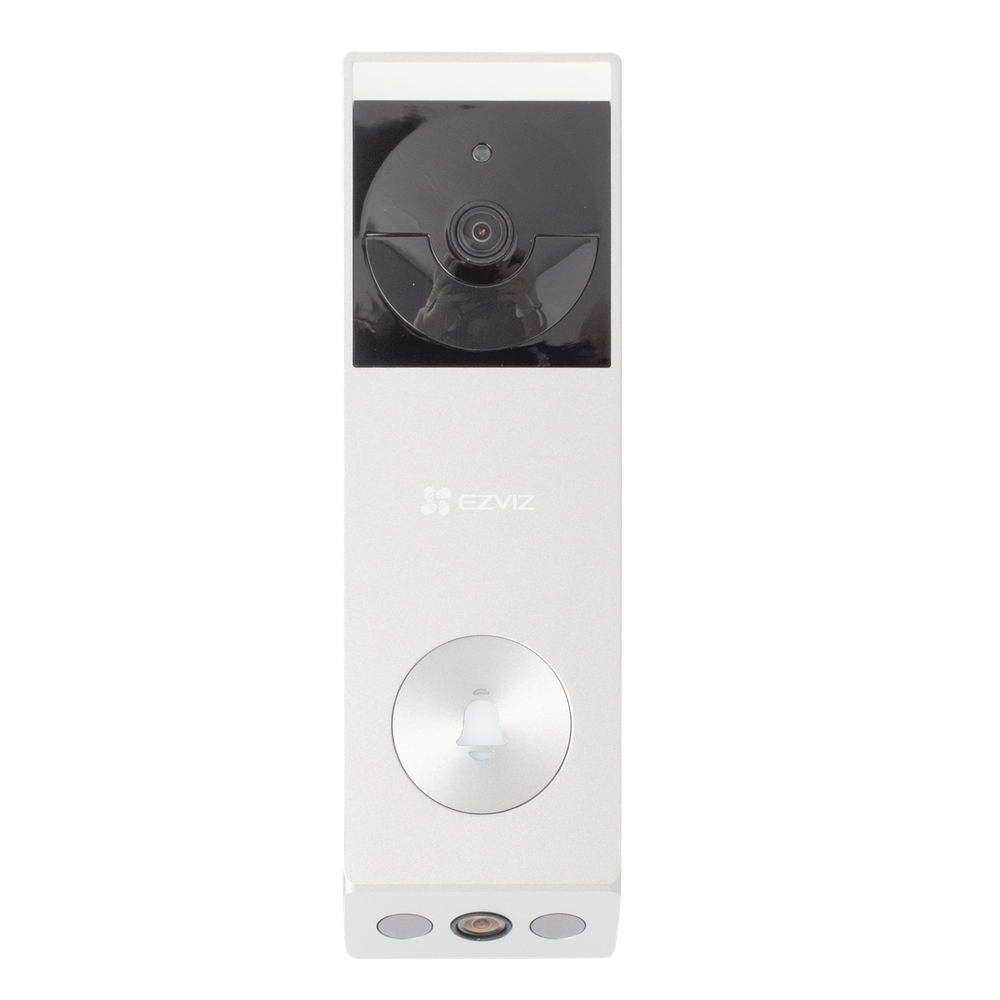 Doorbell de Batería Recargable con Transformador de 5Vcc o Panel Solar (Incluye Panel) / 3 megapíxel / Doble Lente / Protección IP65 / Audio de Dos Vías