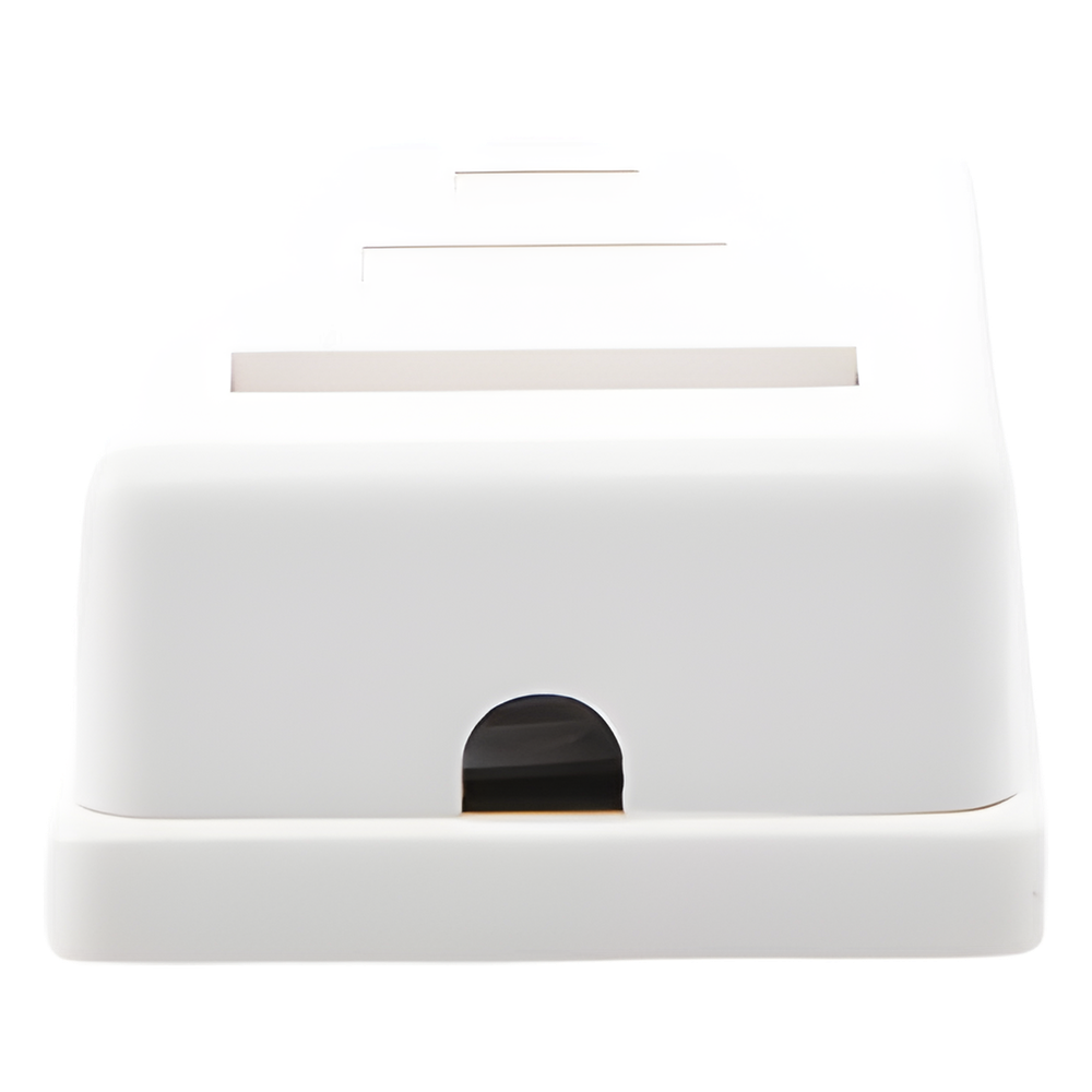 Caja de Pared con 1 Puerto Keystone, Incluye Jack STP Cat5e