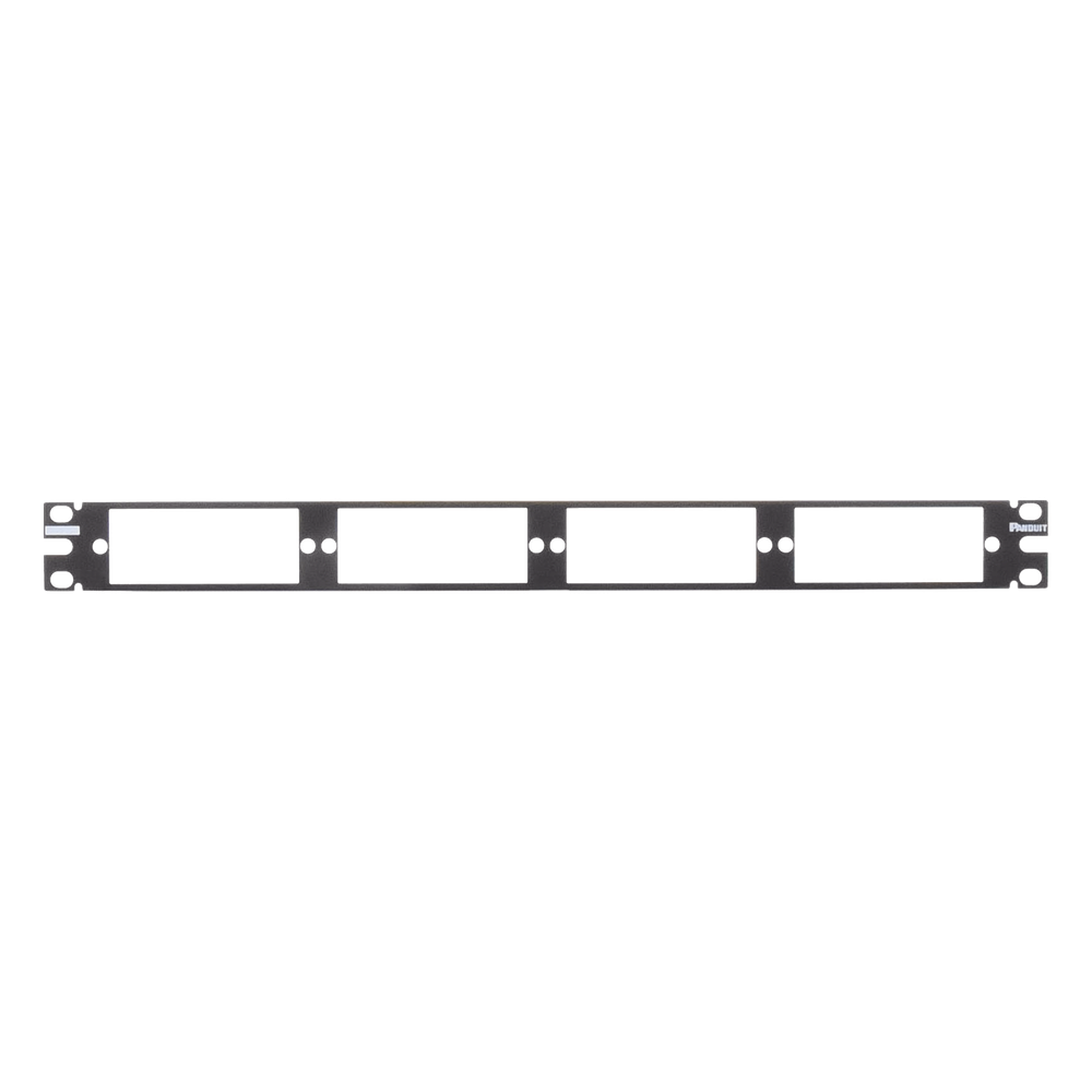 Patch Panel de Fibra Óptica, Para 4 Placas Acopladoras FAP o FMP, Color Negro, 1UR