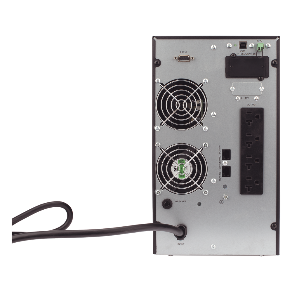 UPS 2000VA/1800W Online Doble Conversión /Pantalla LCD / 4 tomas 5-15R / Regulación de Voltaje / Protección RJ45