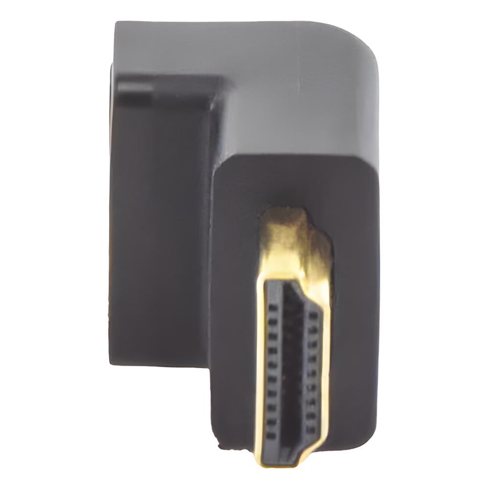 Adaptador HDMI de 90 Grados Macho a Hembra / Hacia Arriba / HDMI 2.0 4K@60Hz / Proporciona Flexibilidad Sin Doblar los Cables HDMI