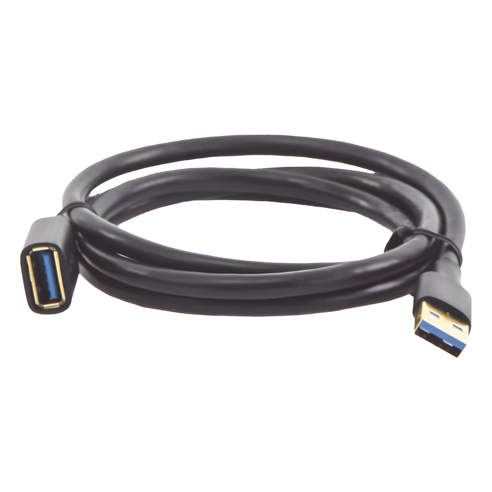 Cable Extensor USB 3.0 / 1 Metro / Macho-Hembra / 5 Gbps / Ultra Durabilidad / Núcleo de cobre estañado 28/22 AWG / Blindaje interior múltiple / Ideal para teclado, mouse , etc.