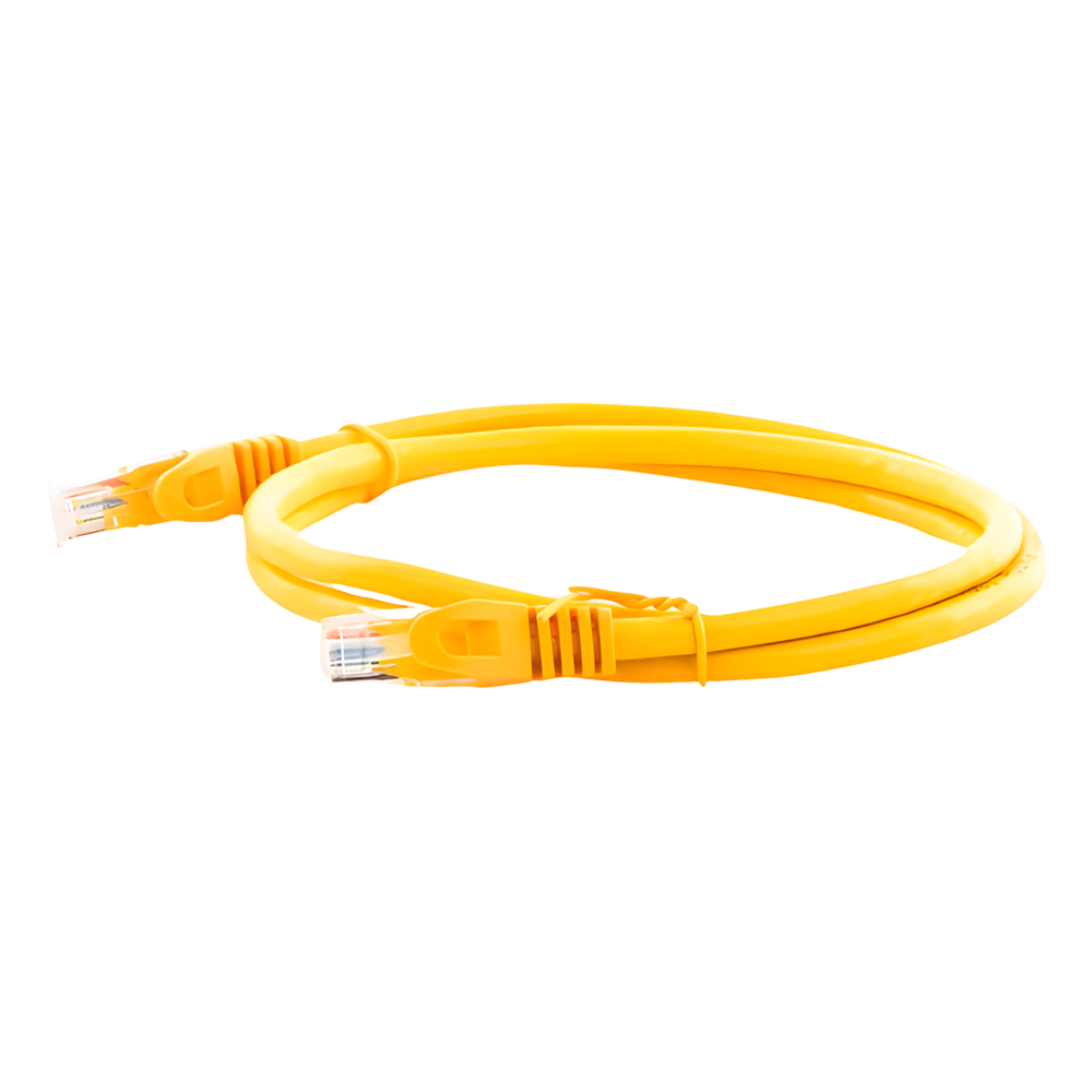 Cable de Parcheo UTP Cat6 - 1 Metro (3.28 Pies) - Amarillo