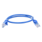 Cable de Parcheo UTP Cat5e - 0.5 Metros (1.64 Pies) - Azul