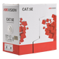 Bobina de Cable UTP 305 Metros (1000 Pies) / Cat5E (24 AWG) / Color Blanco / PVC (CM) / Uso en Interior / 100% Cobre / Aplicaciones de CCTV y Redes de Datos