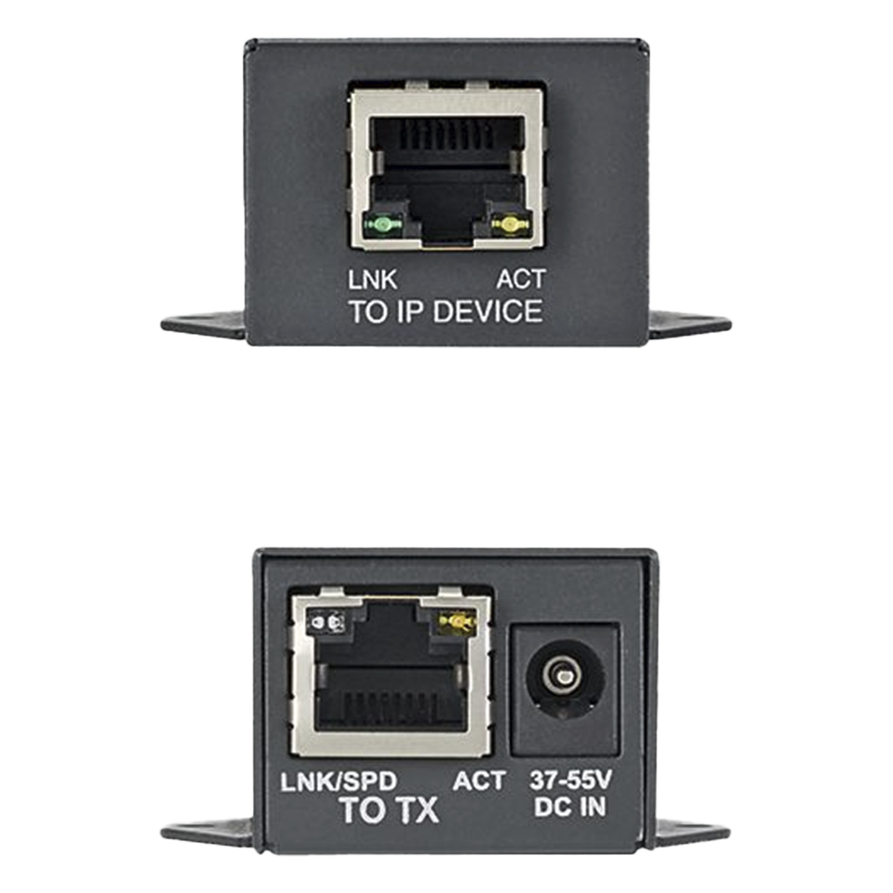Receptor PoE/PoE+ Para Uso con Transmisor POEXTX1, Hasta 610 Metros (2000 ft) con Cable Cat5e o Cat6, 10/100Mbps