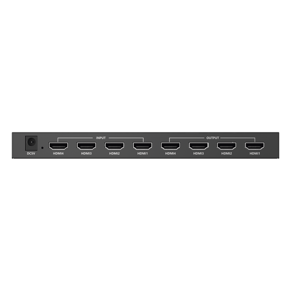 Matricial 4x4 HDMI | 4K@60Hz | Soporta HDR10 | Configuración EDID | Múltiples Modos de Conmutación