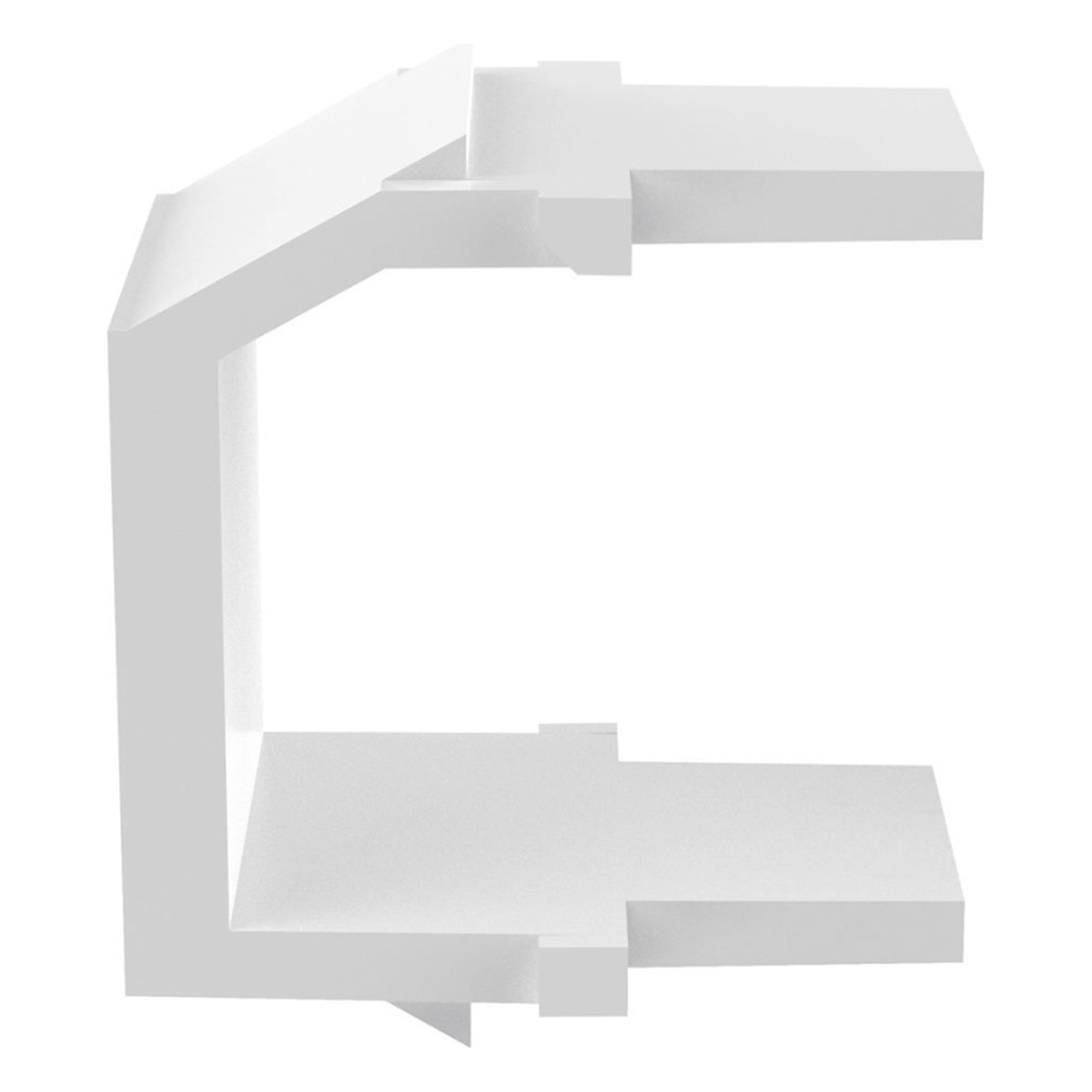 Módulo de Tapa Ciega (Inserto Ciego), Tipo Keystone, Color Blanco, 1 Pieza