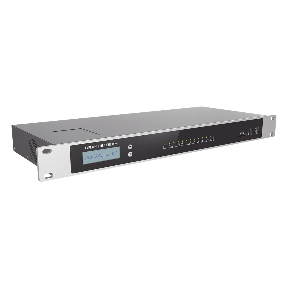 Conmutador IP-PBX para hasta 2000 usuarios y 300 llamadas simultaneas, 4FXO, 4FXS,  para solución de comunicaciones unificadas y colaboración