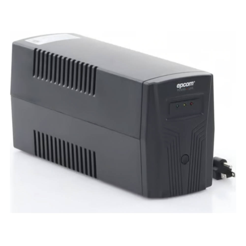 UPS de 850VA/510W / Topología Línea Interactiva / Entrada y Salida 120 Vca / Regulador de Voltaje AVR 80-150 Vca / Clavija NEMA 5-15P / 4 Tomas NEMA 5-15R /Sin RJ11 ni RJ45