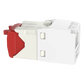 Conector Jack RJ45 Estilo TG, Mini-Com, Categoría 5e, de 8 Posiciones y 8 Cables, Color Blanco