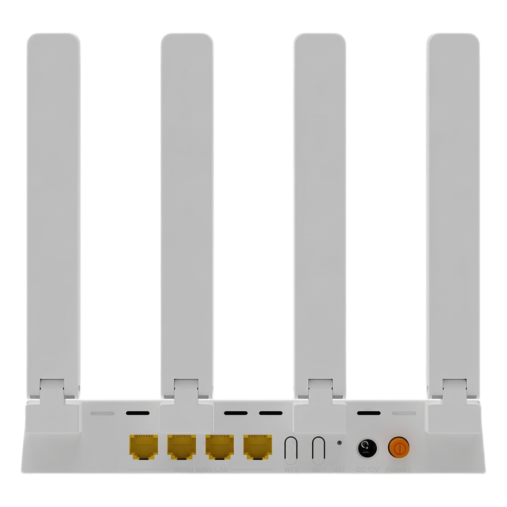 Router Inalámbrico WiFi 6 / 1 Puerto WAN Gigabit / 3 puertos LAN Gigabit/ Soporta MESH con las ONUs WiFi 6 de V-SOL
