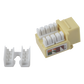 Módulo Jack Keystone Cat5e con Terminación 110 (Punchdown) para Faceplate - Color Amarillo