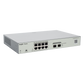 Switch Administrable PoE Capa 2 con 8 puertos Gigabit PoE 802.3af/at + 2 SFP para fibra 1Gb, gestión gratuita desde la nube, 125w
