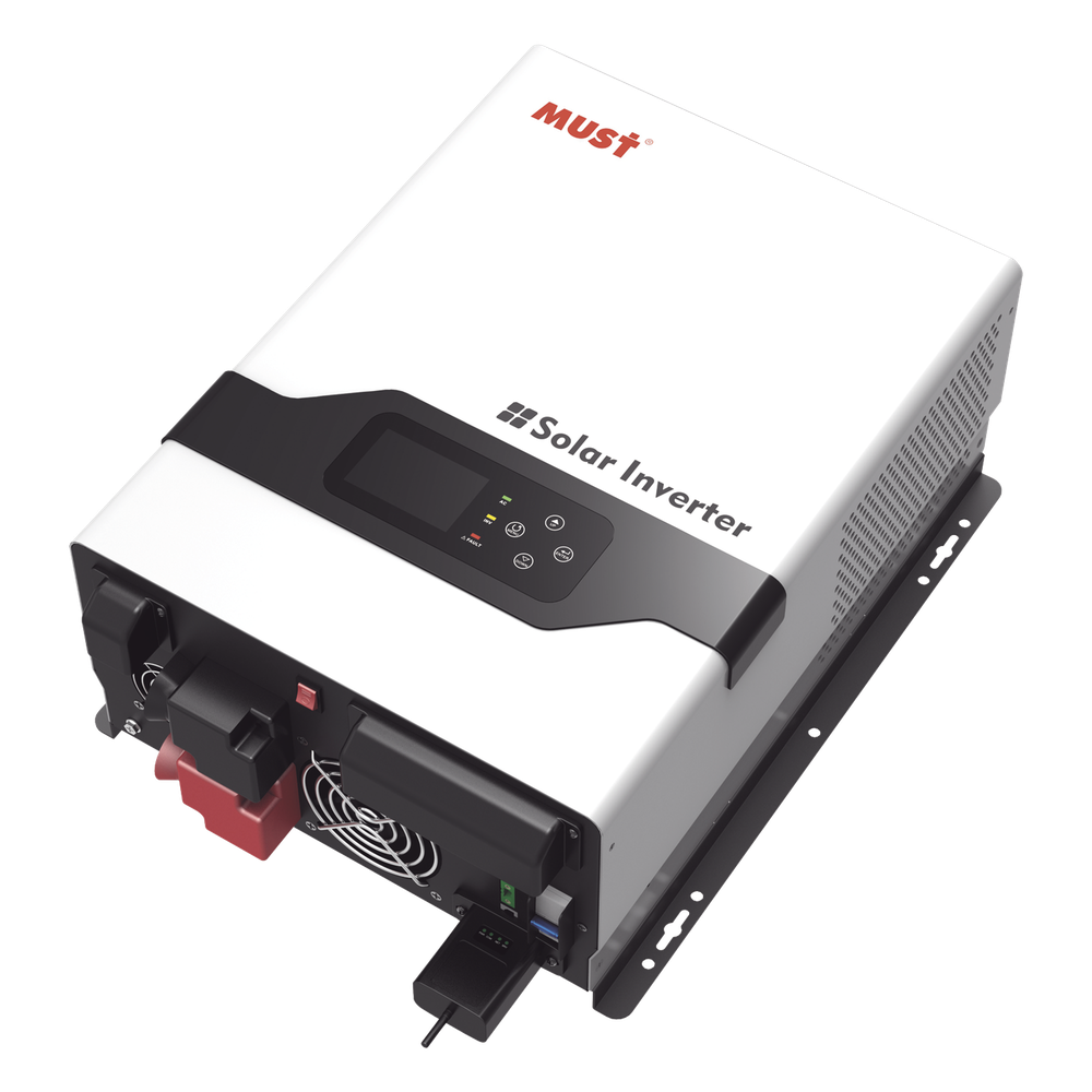 Inversor / Cargador de 3 KW para Sistemas Tipo Isla a 48Vcd, 220Vca de Entrada, 220/120Vca de Salida, Onda Sinusoidal Pura con Controlador MPPT