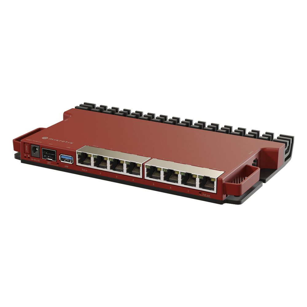 Router con CPU ARM / 8 Puertos GE / SFP 2.5G / montaje 1U