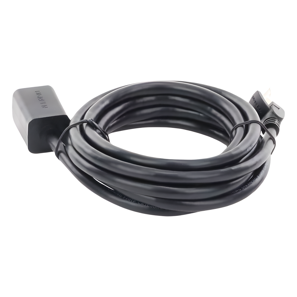 Cable de Extensión Cat6 RJ45 F/UTP / Macho a Hembra / 2 Metros (6.56 Pies) / Método de Conexión 568B / Velocidad de Transmisión 1000Mbps / Ancho de Banda del Canal 250MHz / Caja de Cobre / Negro