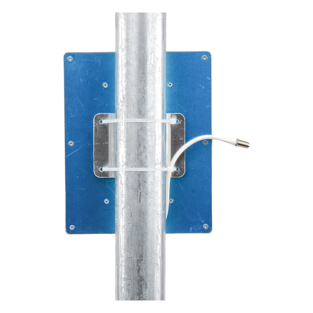 Antena Tipo Panel de Montaje en Pared, Multibanda 700-960 MHZ/ 1710-2170 MHz, 75 Ohm, conector F hembra.