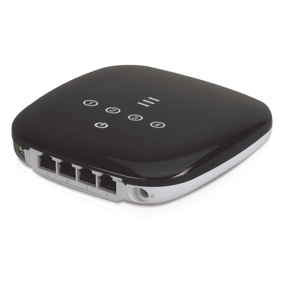 UFiber WiFi 802.11n GPON ONU, Unidad de red óptica con 1 puerto WAN GPON (SC/APC) + 4 puertos LAN Gigabit Ethernet