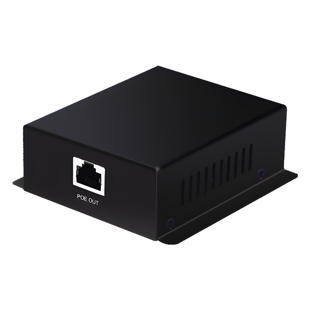 Convertidor PoE Industrial / Entrada PoE 802.3 af/at / Salida PoE pasivo 24V / Conexión plug and play / Alcance de hasta 100 metros / Ideales para Enlaces Inalámbricos