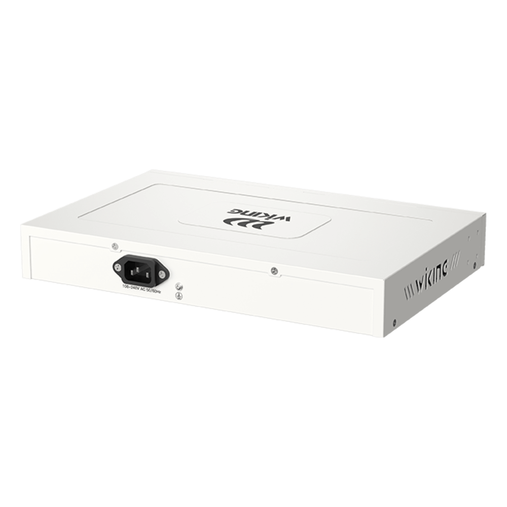 Switch no administrable PoE WI-TEK / Gestión Cloud / 16 Puertos 10/100 Mbps PoE af/at / 2 Puertos Uplink Gigabit / 1 Ranura SFP 1000 Mbps / Presupuesto 180 W / Puerto 1 Hi-PoE 60W