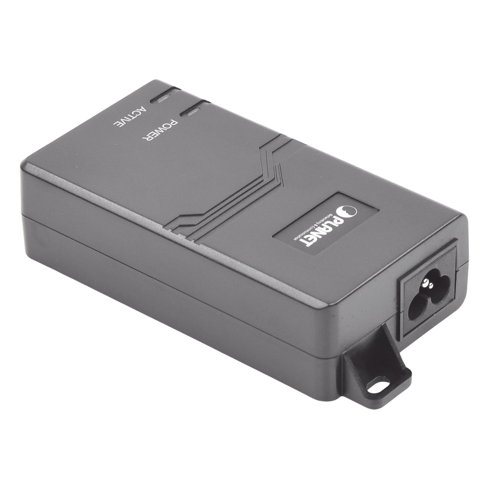 Inyector PoE  IEEE 802.3at, Puertos Gigabit, Hasta 30 W de Salida PoE (Mid-span)