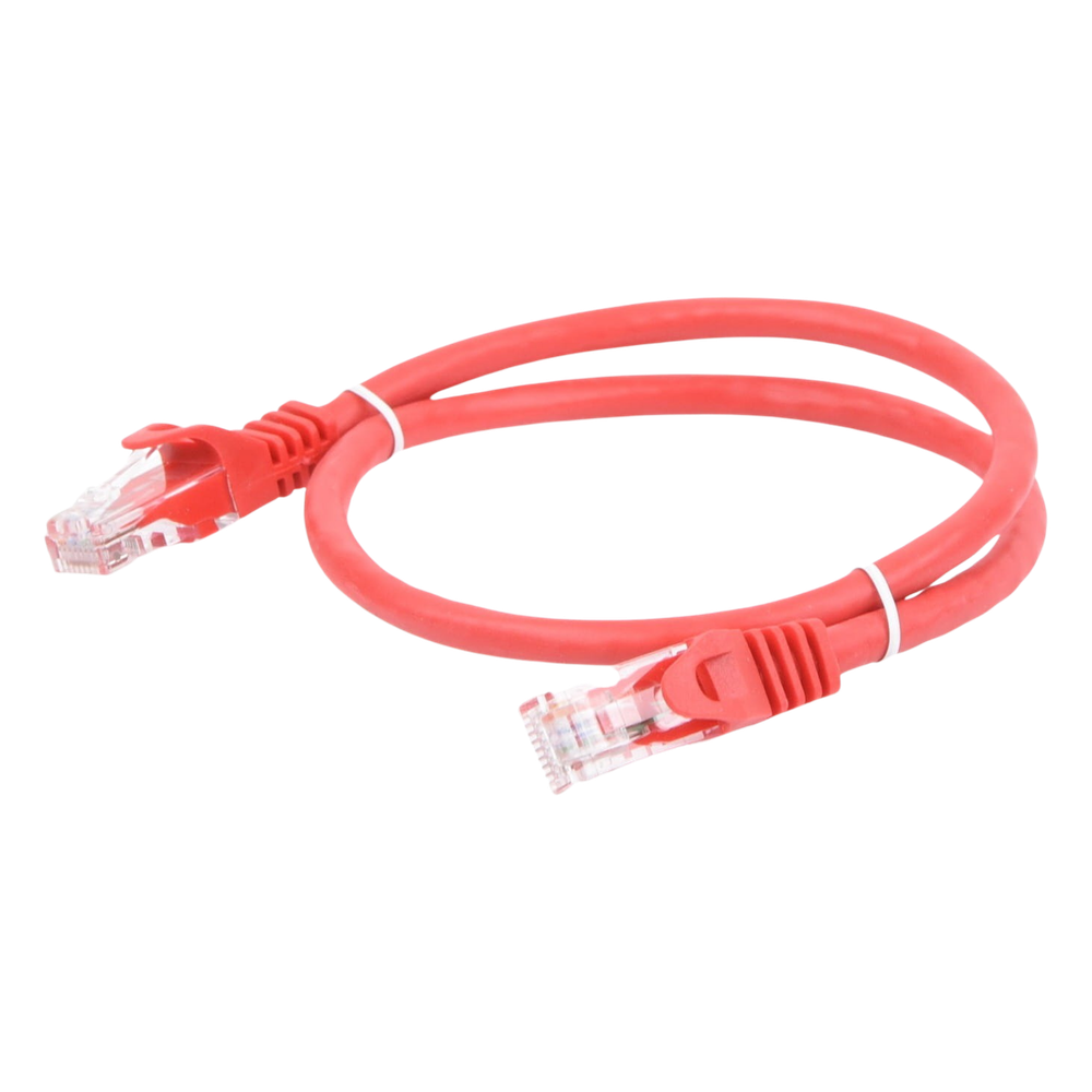 Cable de Parcheo UTP Cat6 - 0.5 Metros (1.64 Pies) - Rojo