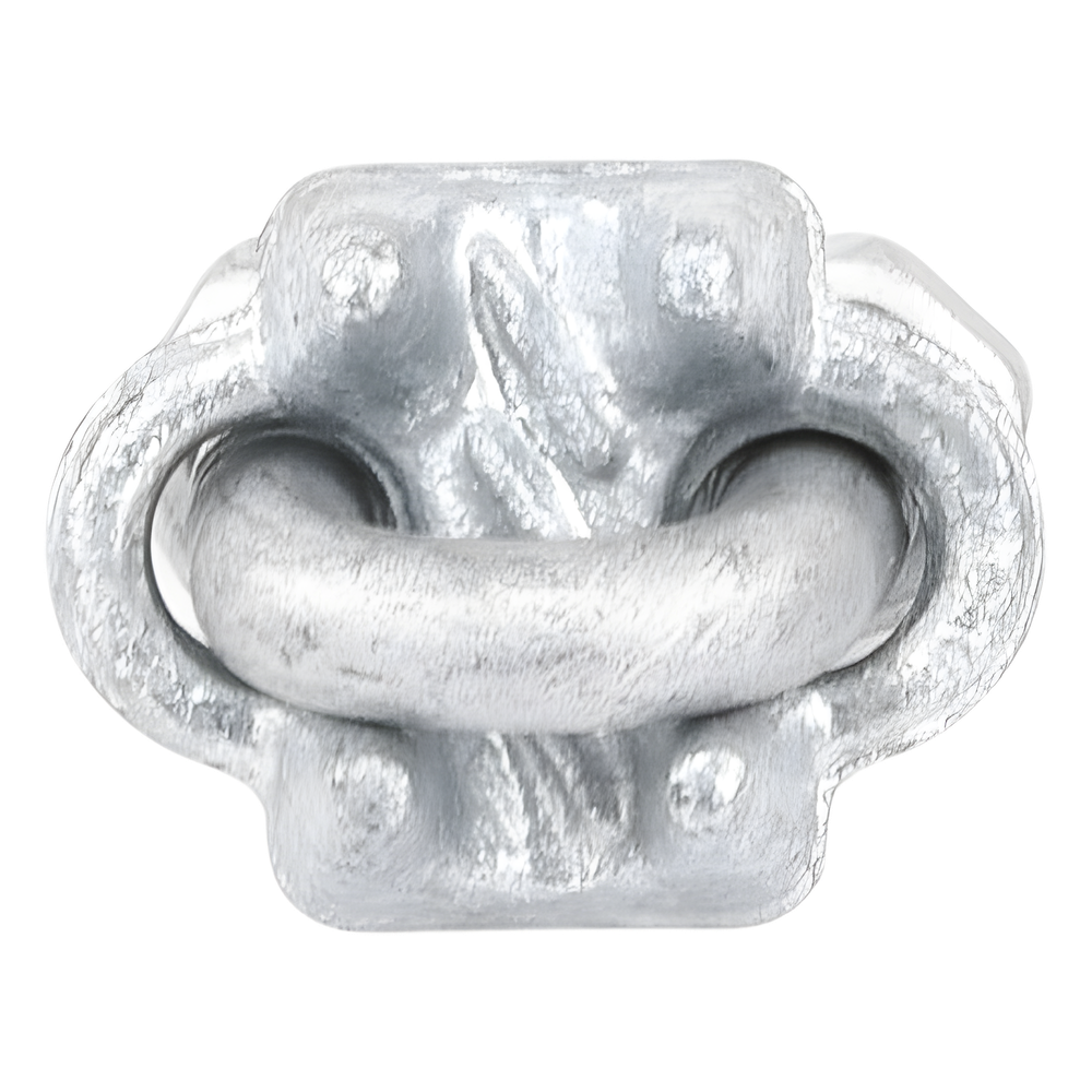 Nudo/ Perro/ Abrazadera Acero Forjado para Cable de 5/16", Galv. por Inmersión en Caliente.
