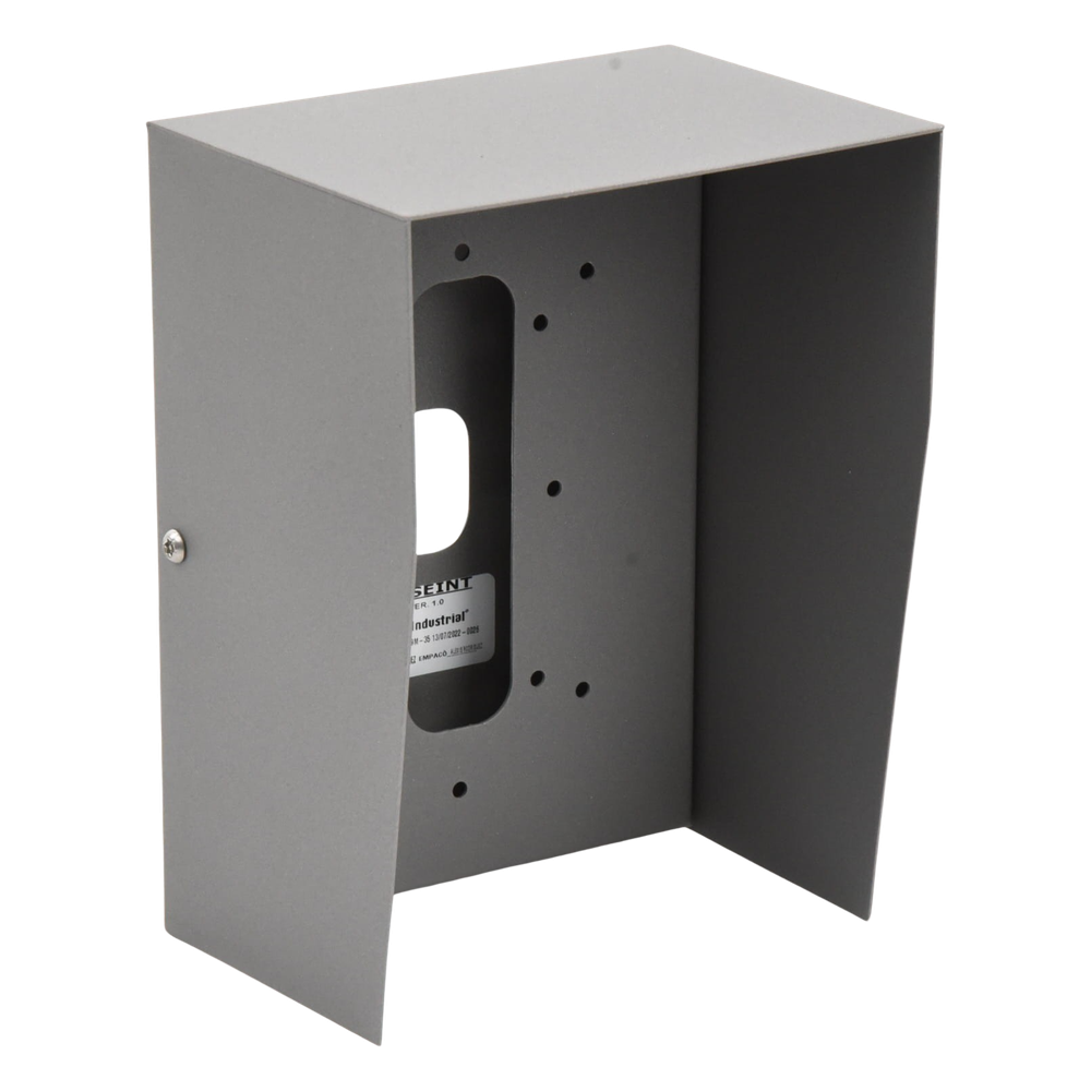 Cubierta Industrial para montaje de Porteros IP Fanvil y Grandstream, pintura electrostática color gris.