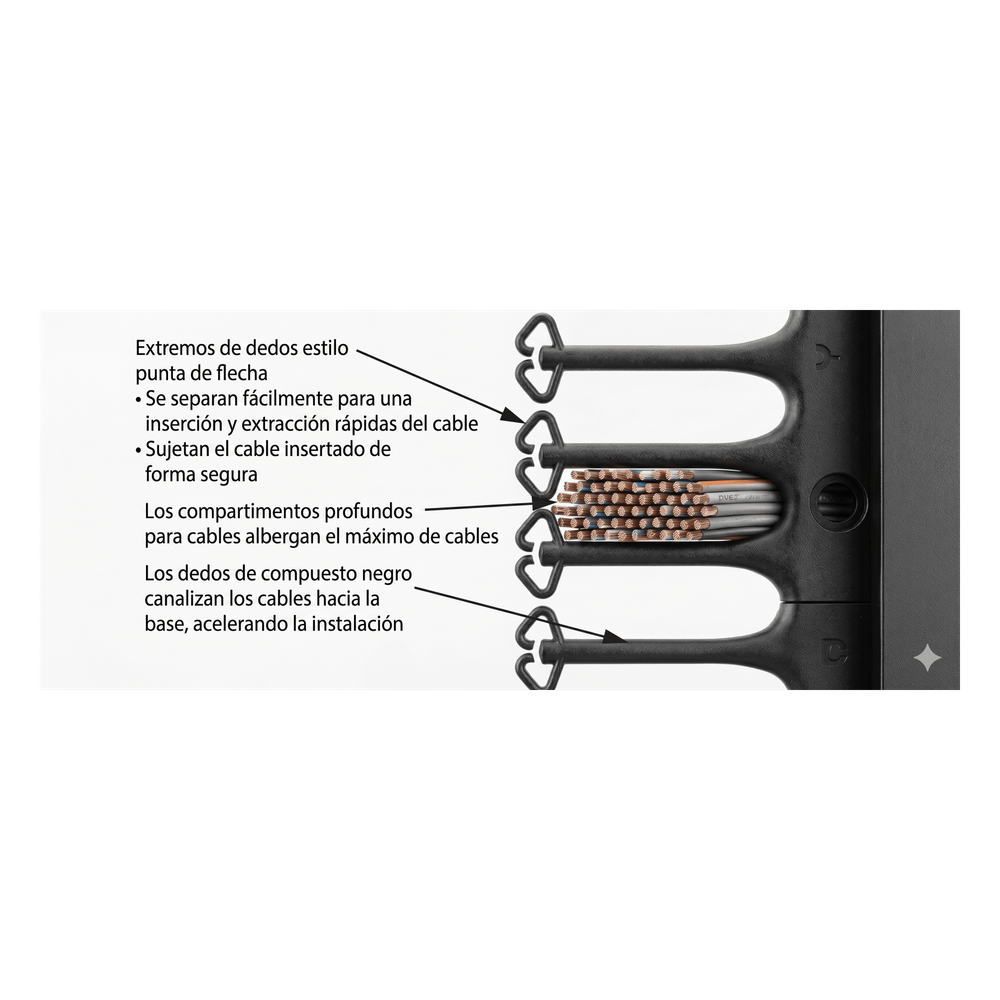Organizador Vertical CableTek, Sencillo (Solo Frontal), Para Rack Abierto de 45 Unidades, 6 in de Ancho, Color Negro