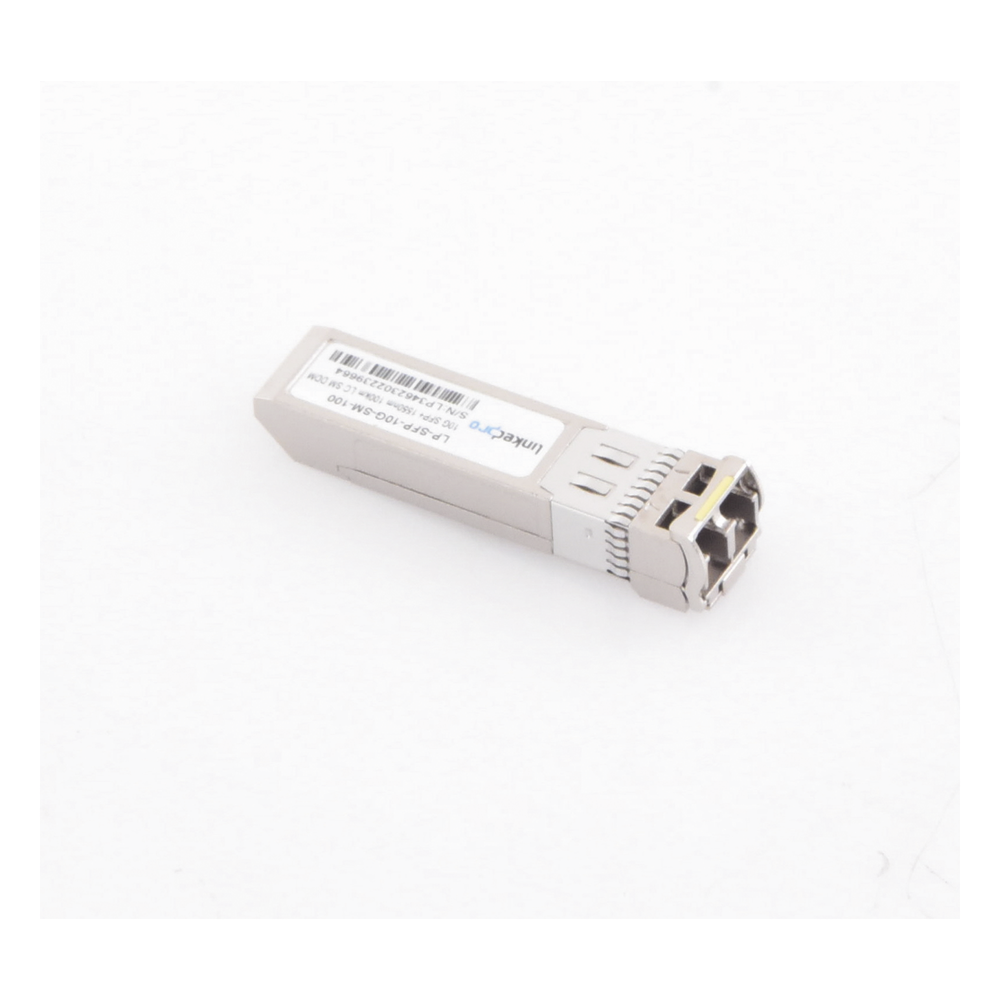 Transceptor Óptico SFP+ (Mini-Gbic) / Monomodo 1550 nm / 10 Gbps / 10GBASE-ZR / Conectores LC/UPC Dúplex / DDM / Hasta 100 km