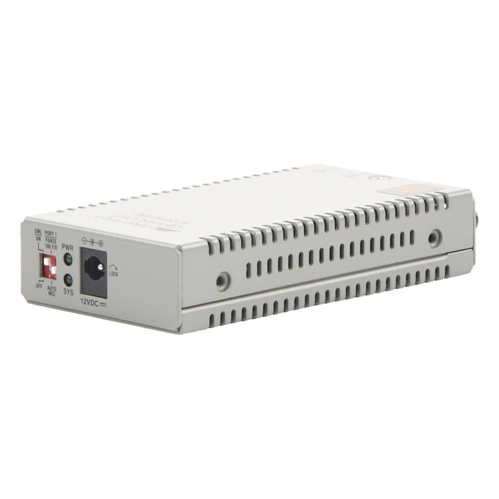 Convertidor de medios Fast Ethernet a fibra óptica, conector ST, multimodo (MMF), distancia hasta 2 km