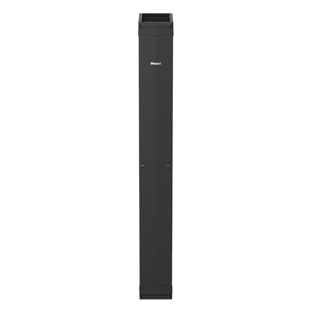 Organizador Vertical PatchRunner™, Doble (Frontal y Posterior), Para Rack Abierto de 45 Unidades, 10in de Ancho, Color Negro