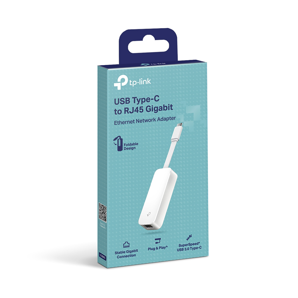 Adaptador de red Ethernet RJ45 10/100/1000Mbps a USB tipo C