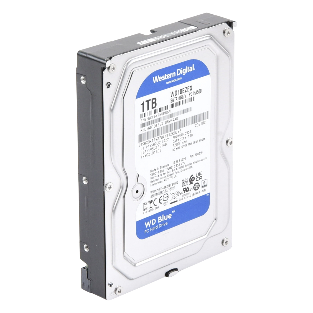 Disco duro Blue de 1 TB / 7200 RPM / Recomendado para PC / Uso 8-5 / 1 Años de Garantia