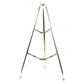 Montaje de tripie para exterior, altura total del tripie 1.52 m. Compatible con mástiles de hasta 3 m de largo 1  1/4 a 2" de diámetro