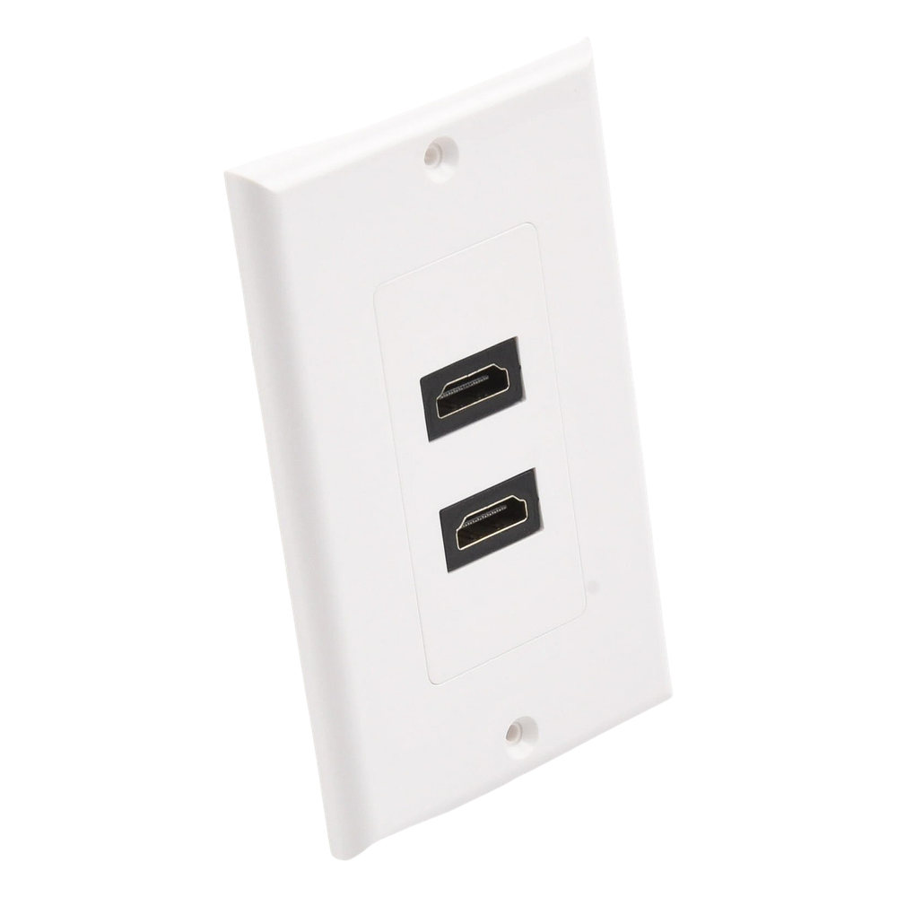 Placa de Pared de 2 Puertos HDMI Hembra a Hembra