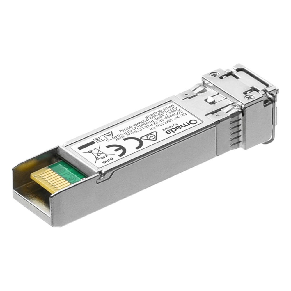 Transceptor SFP28 25GBase-SR / 850 nm Multimodo / Duplex LC/UPC / DDM / Hot-Pluggable / 100 m (OM4) / Bajo Consumo ≤1 W