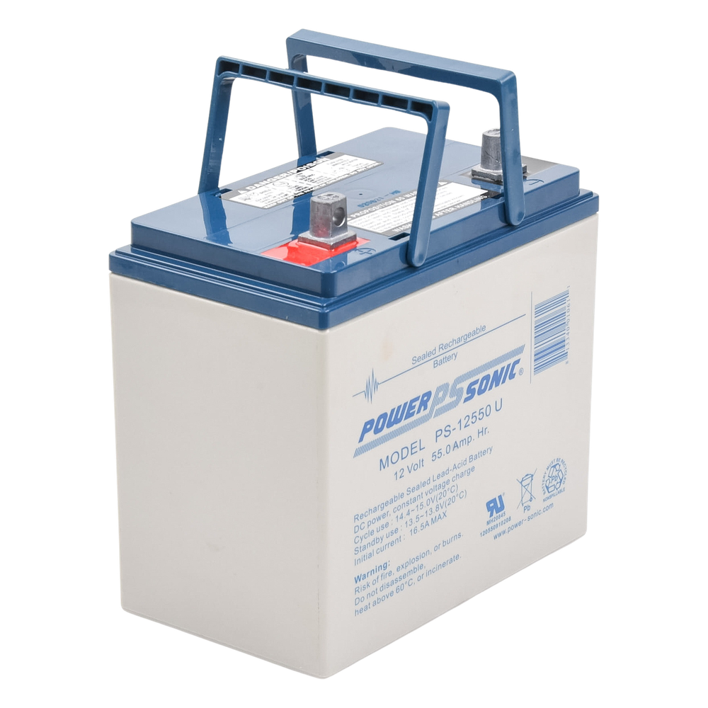 Batería 12V, 55AH, Para Respaldo, Tecnologías AGM/VRLA, 5 Años Vida Útil, Terminales U, Reconocida UL