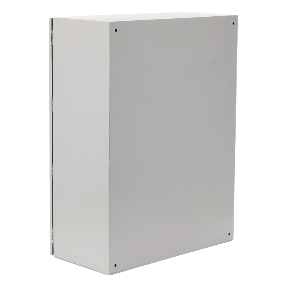 Gabinete de Acero, Nema 4 -IP 65 de 60 x 80 x 30 cm con Platina.