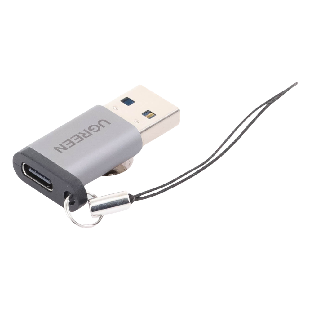 Adaptador USB 3.0 Macho a USB-C 3.1 Tipo C Hembra |Carga y Sincronización de Datos | Admite Corriente de 3A | Transferencia de hasta 5 Gbps | Amplia Compatibilidad | Chip VL160 | Caja de Aluminio | Color Gris