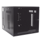 Gabinete PanZone de Montaje en Pared, de 19in, Puerta con Ventana de Seguridad, 12 UR, 762mm de Profundidad, Color Negro