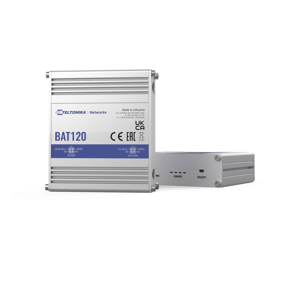 UPS industrial para (RUT2xx, RUT9xx, RUTXxx, TRBxxx) 2300 mAh 17 Wh, 12 volts de salida